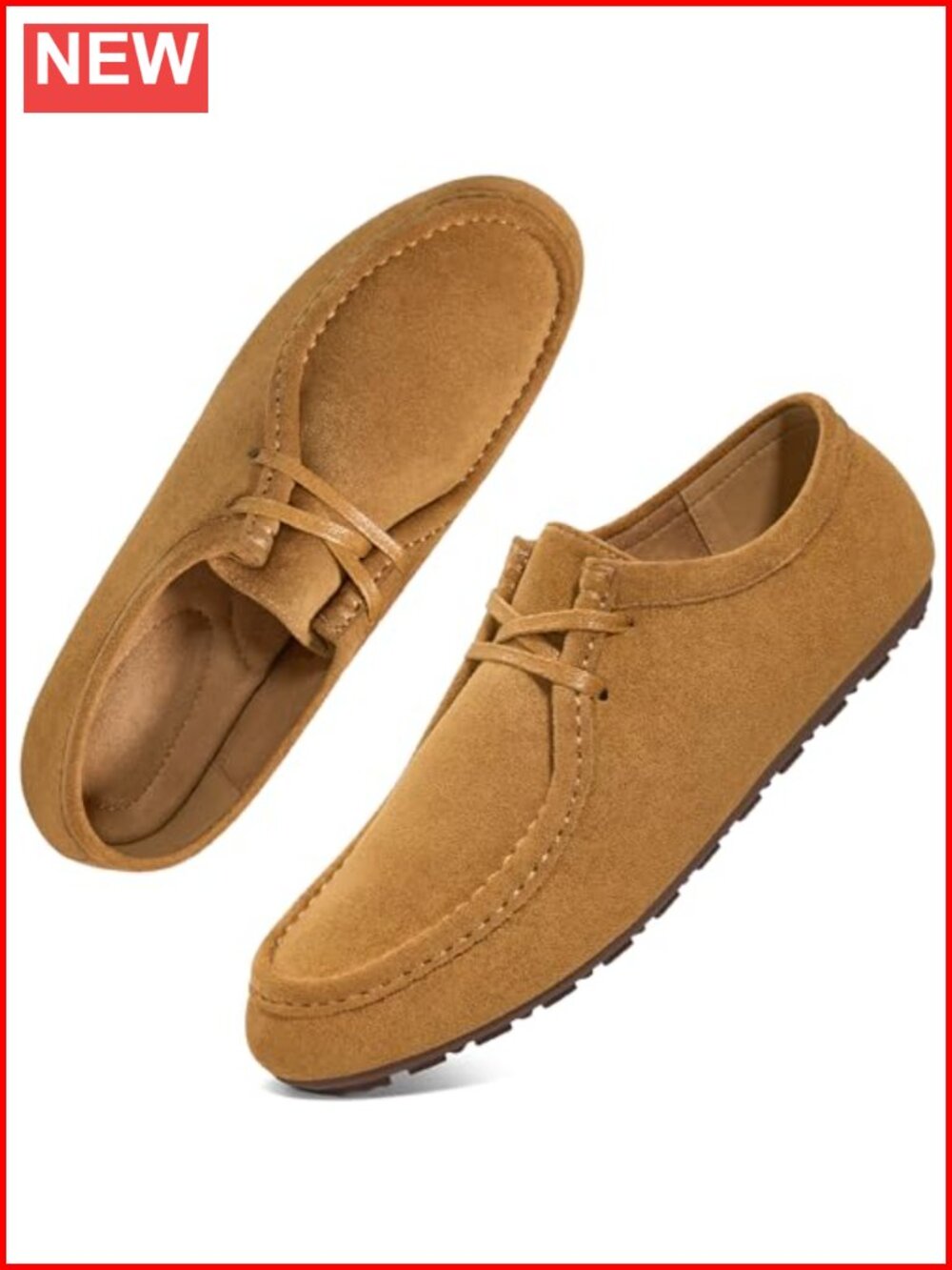 Women's Lace Up Suede Loafers | Non-Slip Memory Foam Casual